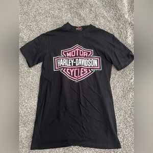 Harley-Davidson Pink and Black 2009 Indiana Short Sleeve T-Shirt